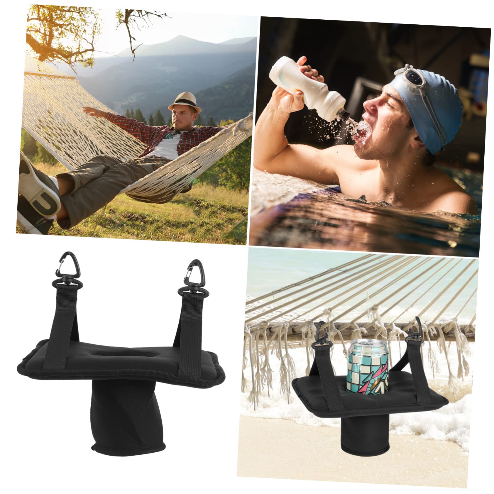 ABOOFAN 3 Pièces Porte-gobelet Suspendu Flotteur De Bière Porte-gobelet Flotteur De Piscine Porte-gobelets Flottant Plateau De Rafraîchissement Flottant Nylon L'été Panier De Rangement