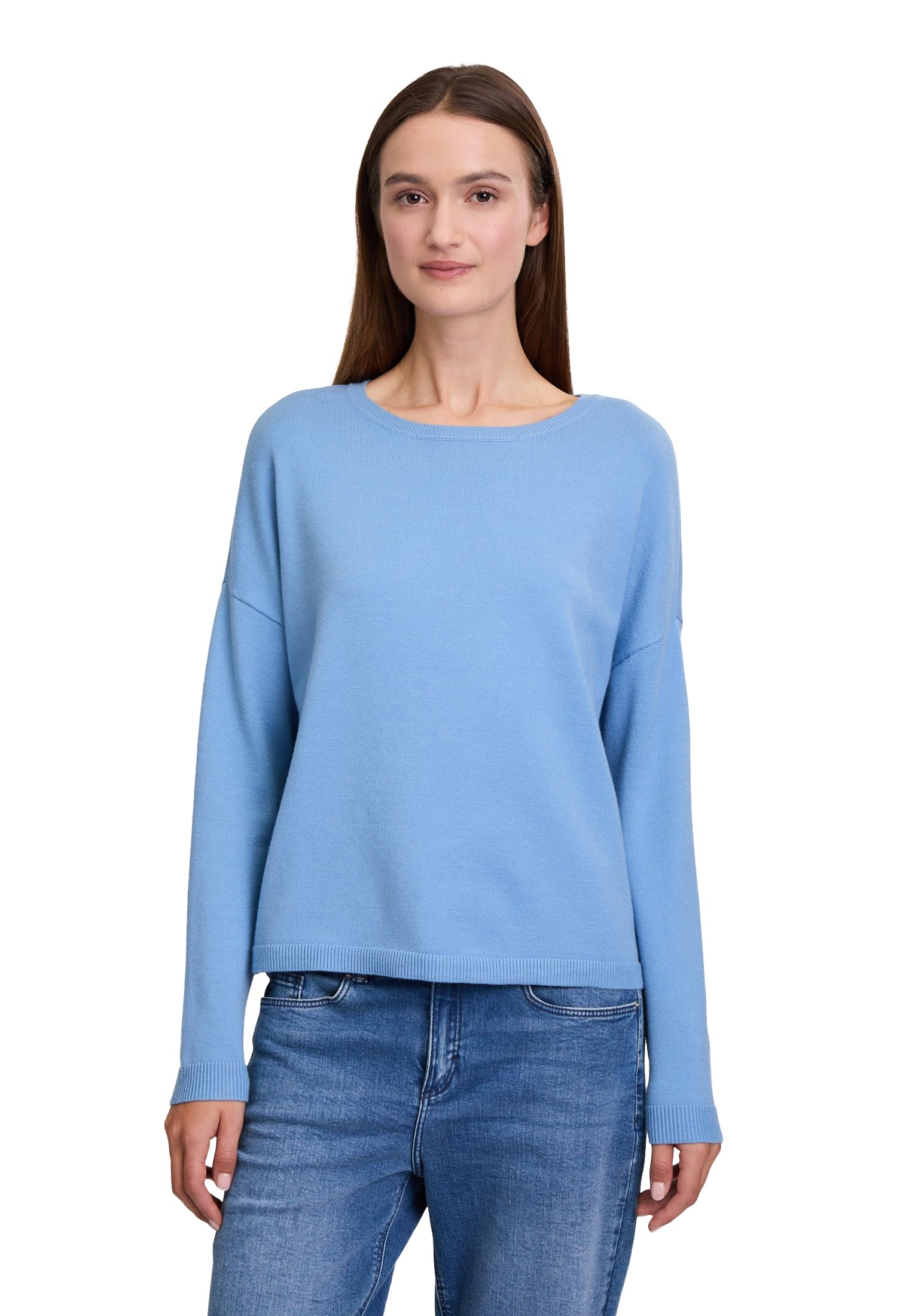 Cartoon Damen Strickpullover mit Rundhalsausschnitt