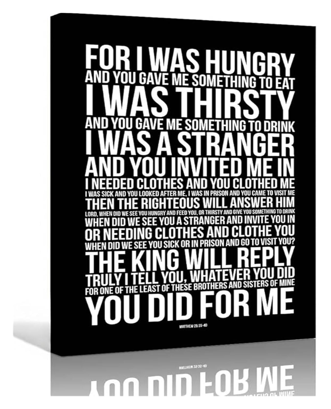 KCDFDVJFBM Bible Verse Poster Matthew 25, and Faithful Servant Scripture Art, Religious Wall Decor for Christian Home, Study, Gift(Framed,08x12inch(20x30cm))