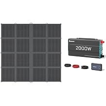 RENOGY REGO 400W Portable Solar Panel Solar Blanket + 2000W Pure Sine Wave Inverter Bundle | Portable Power Kit for RV/Off-Grid Living
