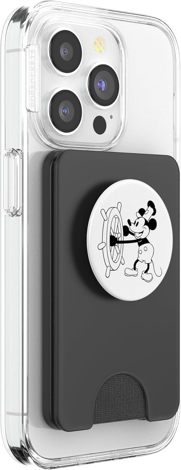 Steamboat Willie Mickey PopSockets PopWallet for MagSafe