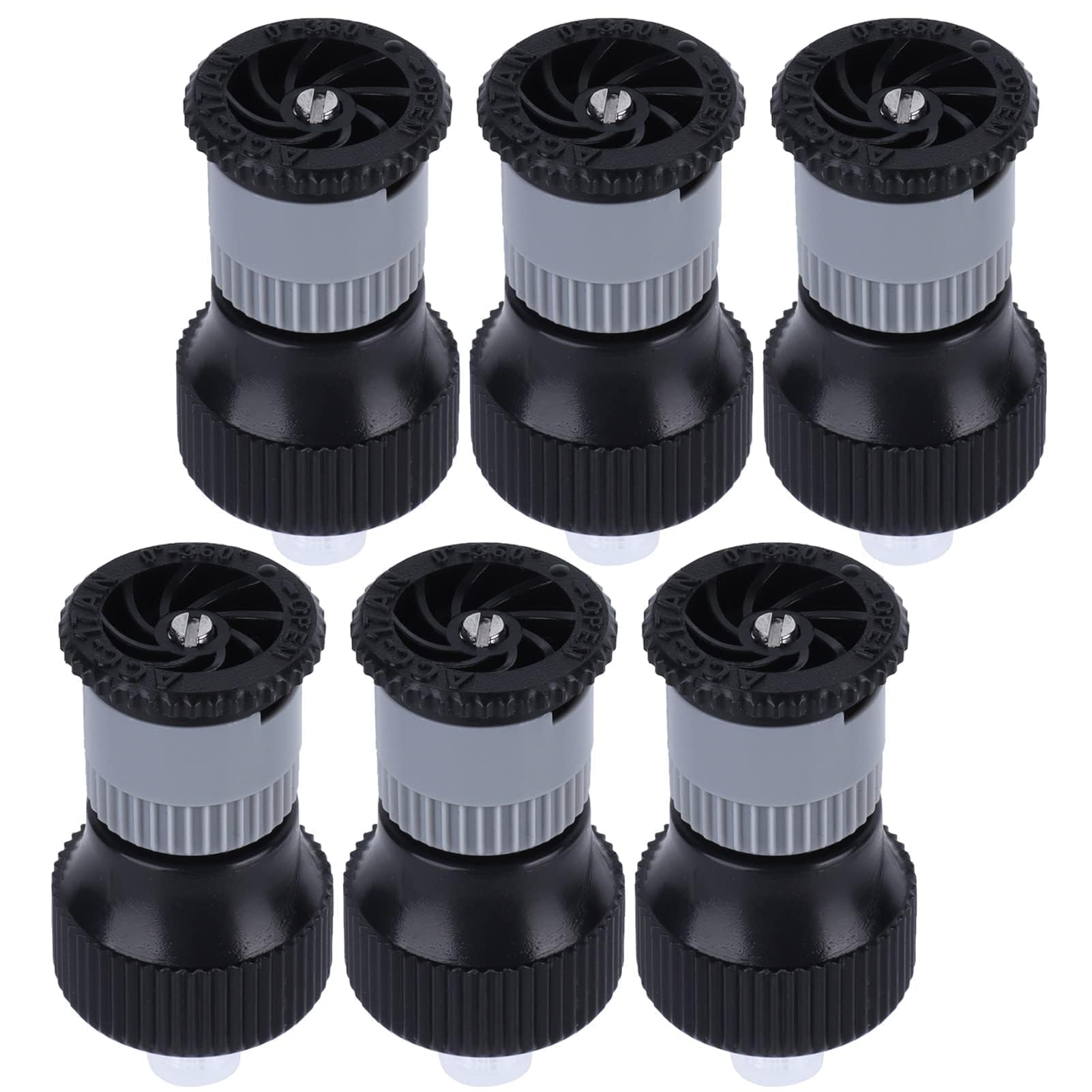 Arroseur de pelouse enterré rotatif 360° G1/2, lot de 6 têtes d'arrosage automatique de jardin
