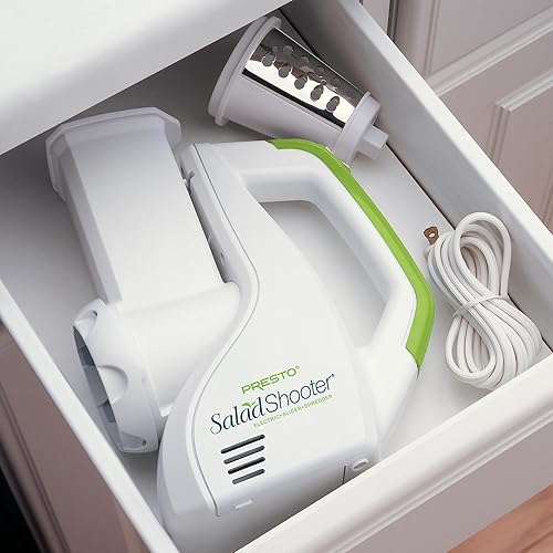 Vista 6 de National Presto Ind 02910, máquina eléctrica para hacer ensaladas, ninguno , Blanco