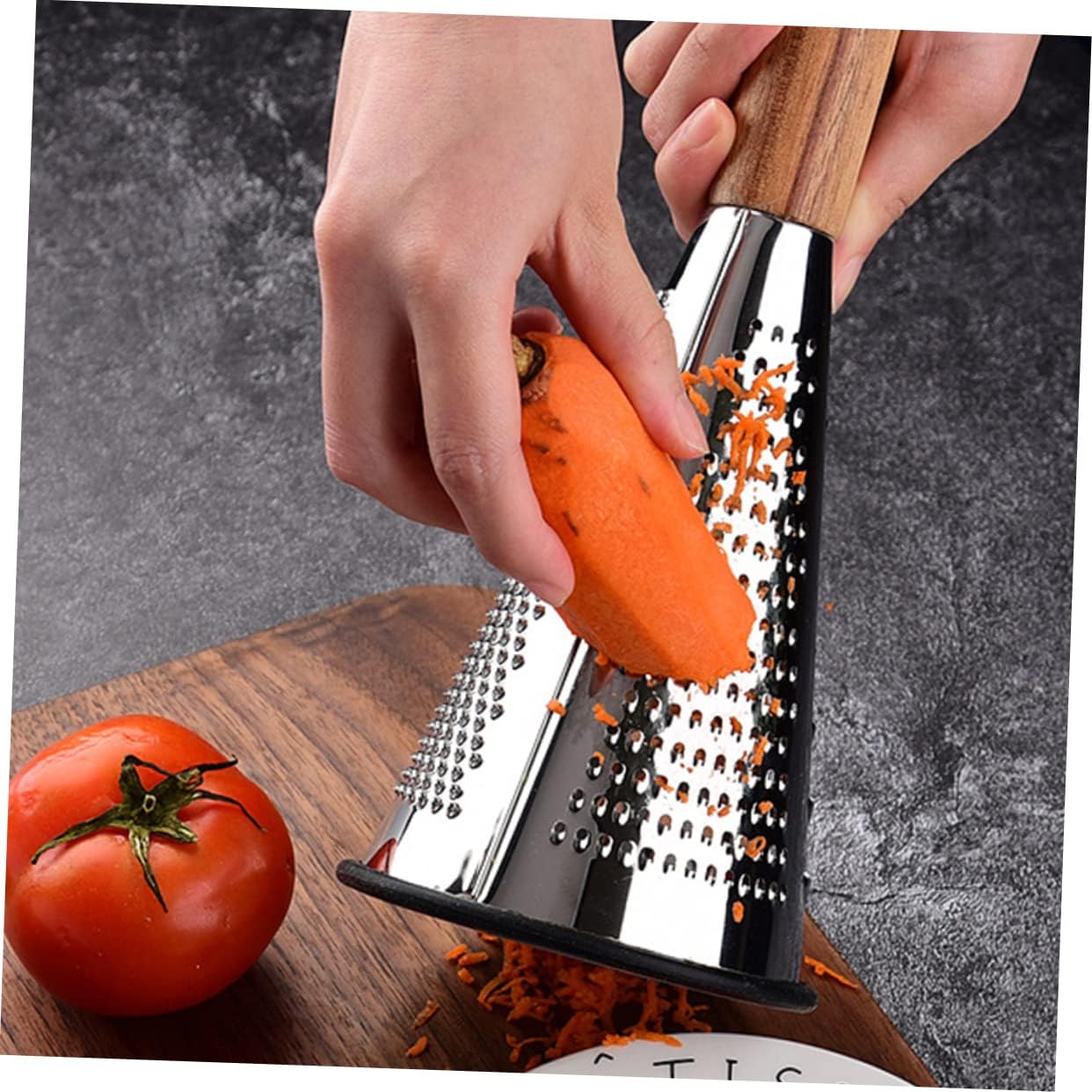 SOLUSTRE Sturdy Metal Cheese Grater Cheese Grater Handle Multipurpose Kitchen Gadget