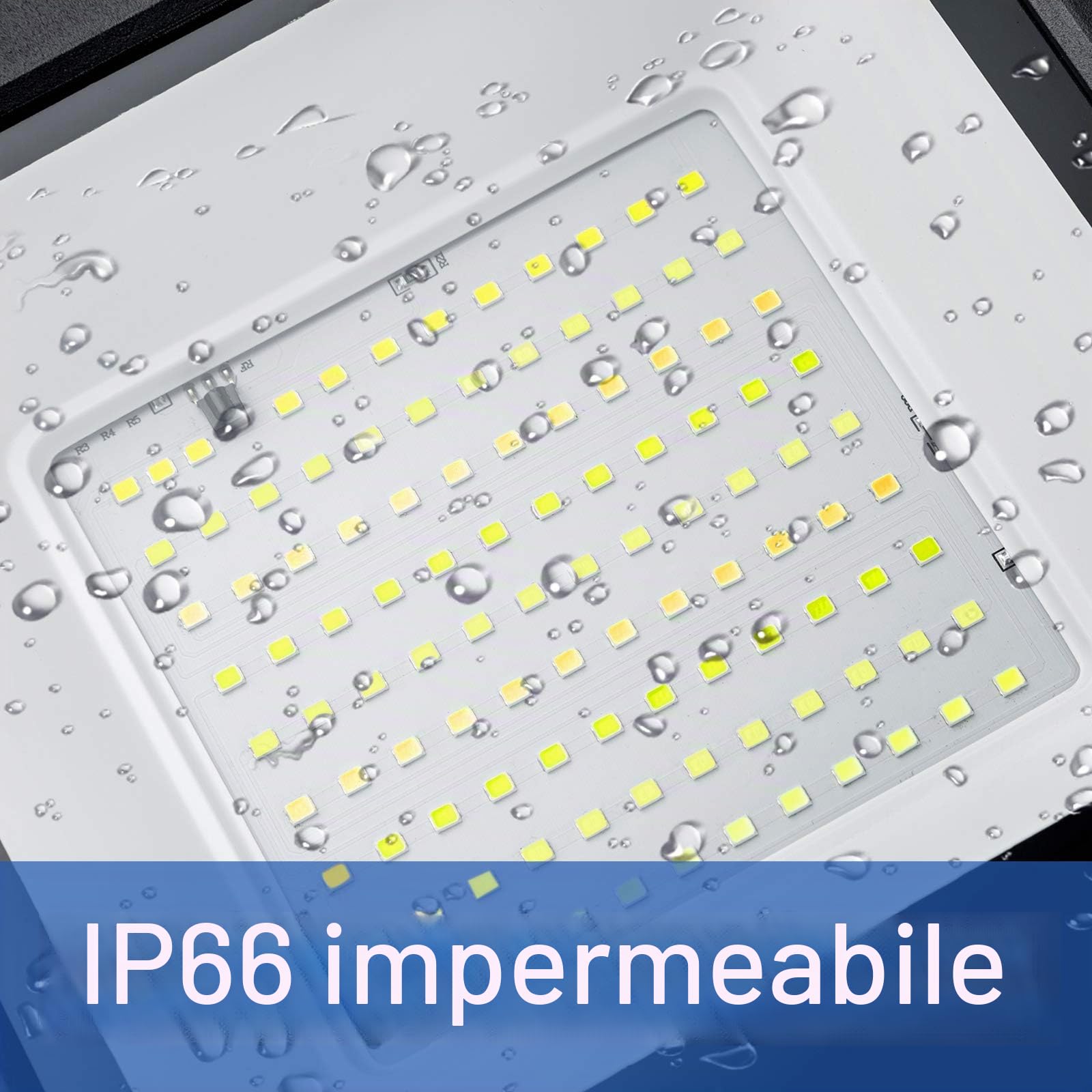 Froadp 2x100W Lampada Lavoro con Treppiede Faretto da Cantiere con Alloggiamento in Alluminio Cavo di Alimentazione da 3m e Spina Europea Proiettore Impermeabile IP66 Contro i Fulmini(Bianco Freddo)