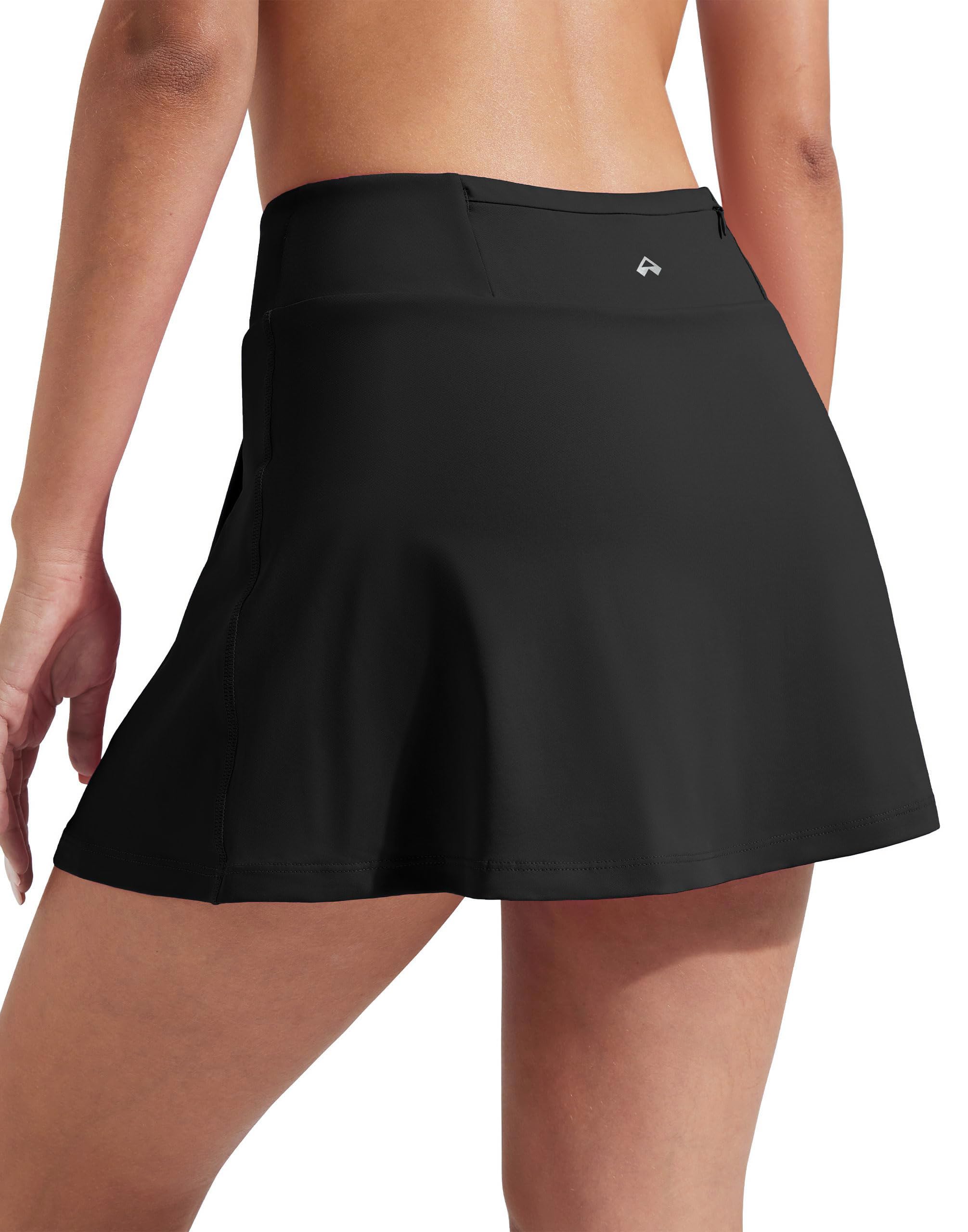 Pioneer Camp Gonna da tennis da donna da 35,6 cm, a vita alta, per atletica, golf, con pantaloncini, 3 tasche, per pickleball, allenamento, corsa