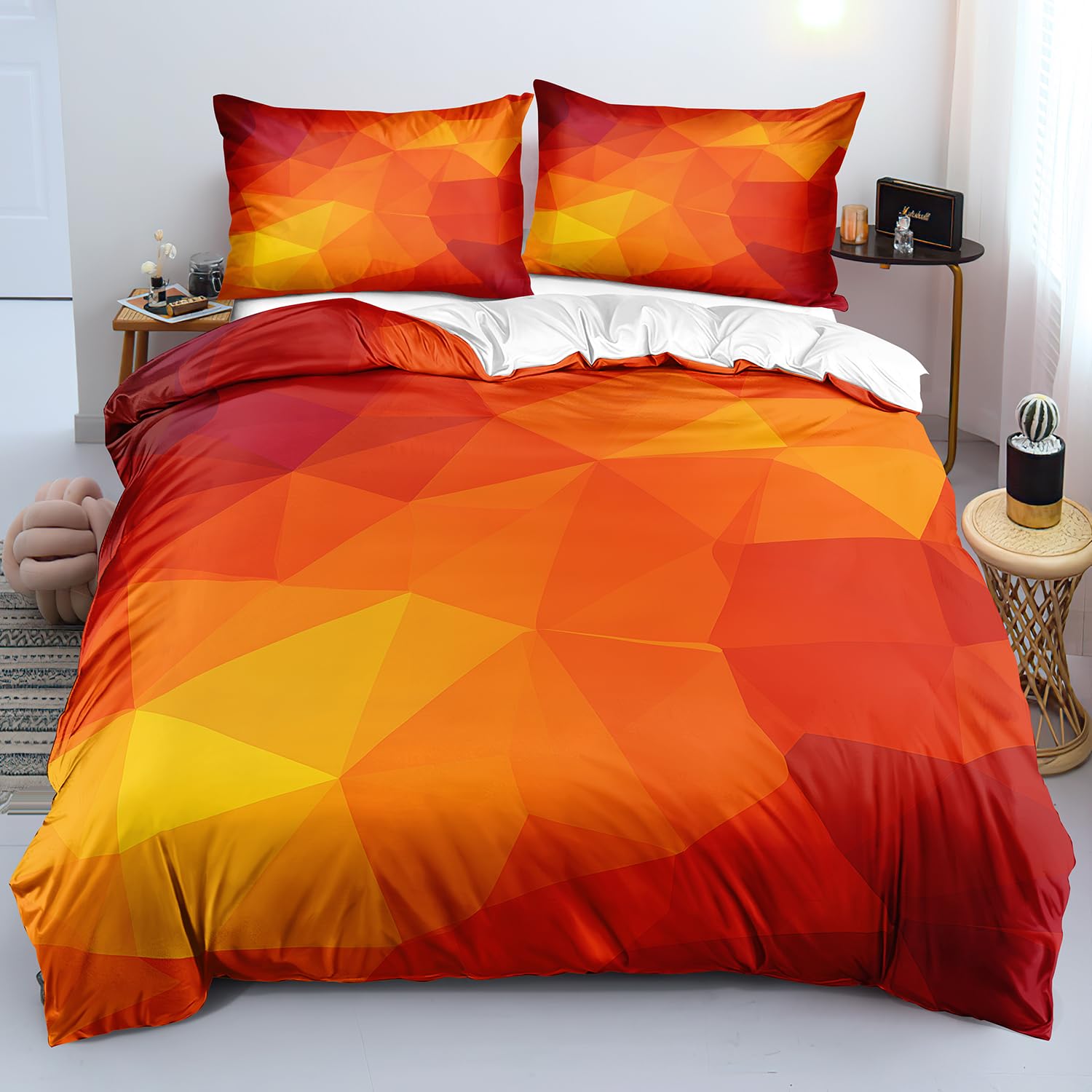 Housse de couette art abstrait moderne pour illuminer la chambre des adultes et des enfants
