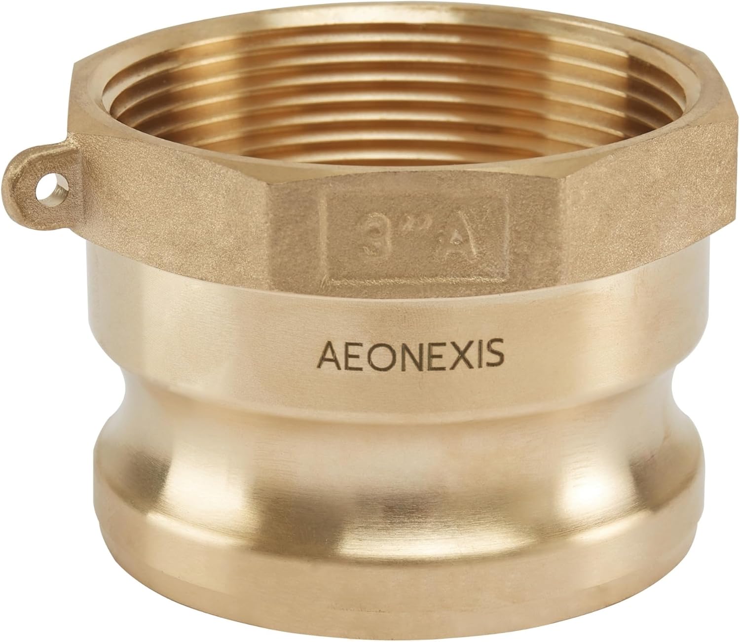 3" Camlock Fittings Type A - Heavy-Duty Forged Brass ASTM C38000, Cam Lock Corrosion-Resistant Adapter x Female NPT for Water/Oil Flow Systems