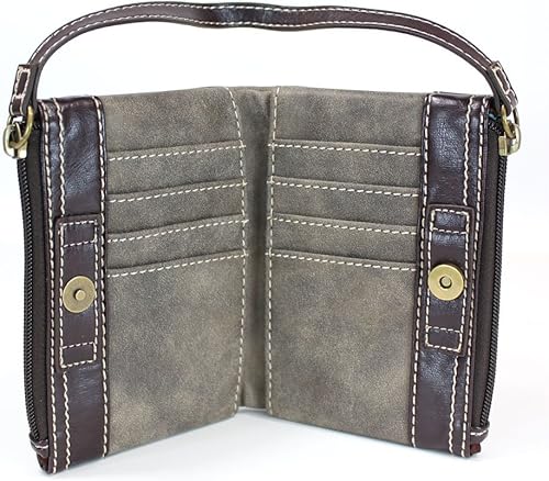 Vista 5 de CHALA GEMINI - Bolso bandolera de piel sintética para regalo con doble cremallera