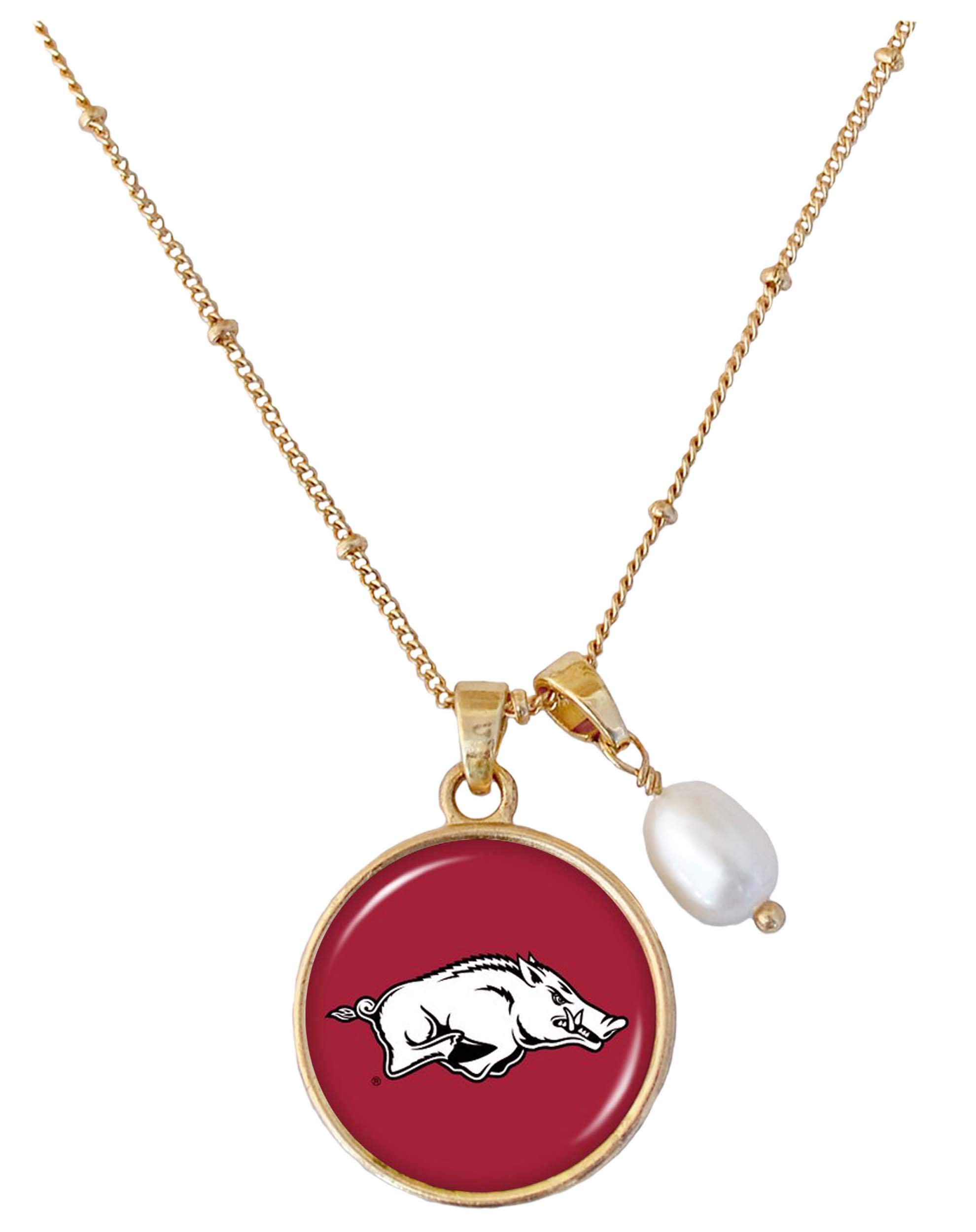 From the Heart Enterprises Arkansas Razorbacks Diana Gold Style Necklace Jewelry Gift UA
