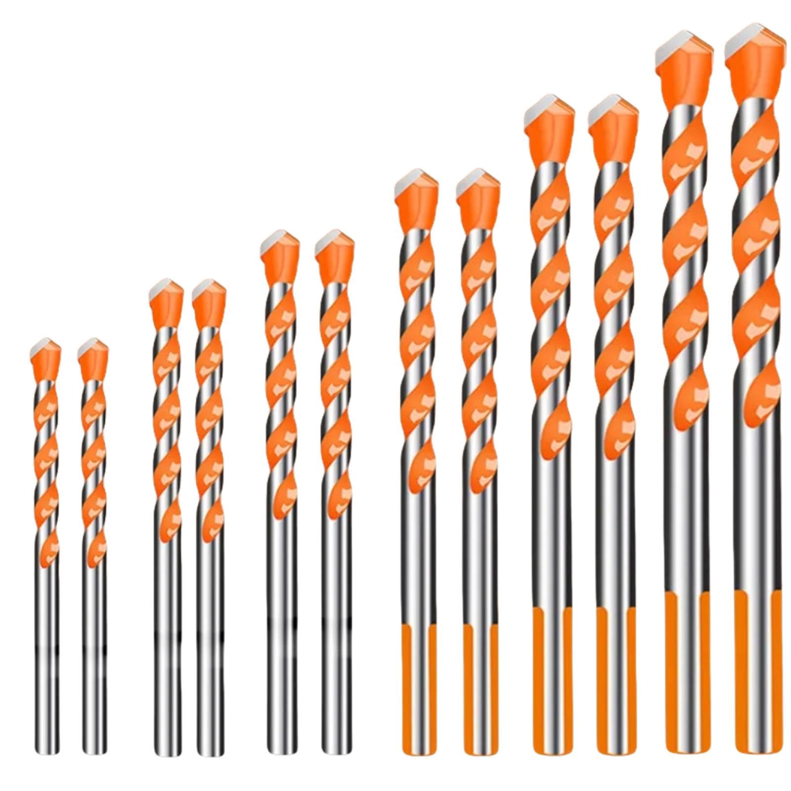 Wiertło do metalu z kobaltu, zestaw wierteł do muru z węglika wolframu 3-12 mm, zestaw 16 (12 szt. 3-12 mm)