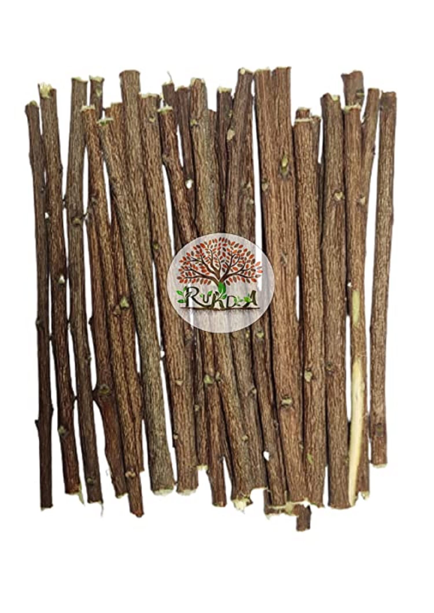 RUKDA® Neem Datun/Fresh Chew Sticks/Nim Twigs for Better Tooth Gems, Relieve Tooth Ache, Fresh Breath and Health (Pack of 15pcs)