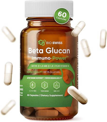 Miniatura 8 de Immunity Power Swiss Beta Glucan 1,3, 1,6 420 mg + vitamina D  Suplemento de apoyo inmunológico extra fuerte  120 potenciadores inmunológicos