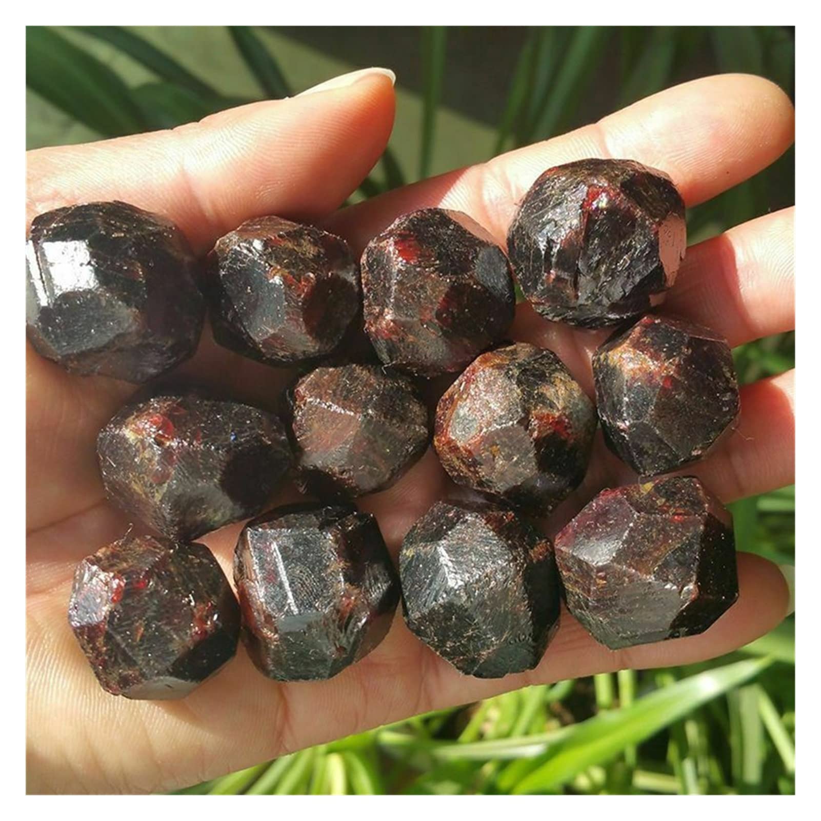 Cristallo Naturale Grezzo 100 g Naturale Originale Rosso Granato Gemma di Cristallo Pietra Grezza Esemplare Decorazione al Quarzo Decorazione della Stanza