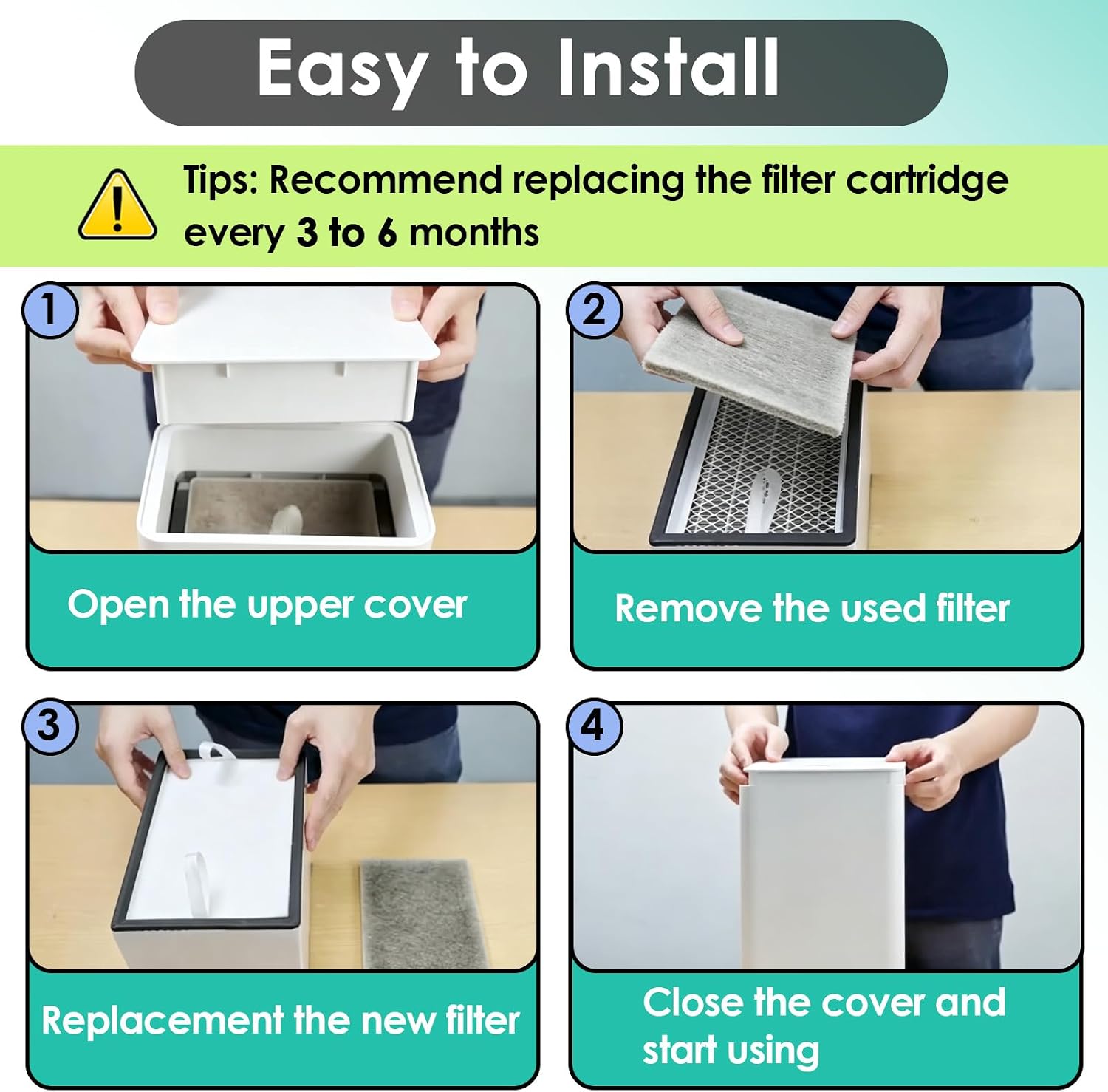 22PCS Pre-filter Replacement Compatible with xTool F1 Desktop Air Purifier, High-Efficiency Filter Collect Dust, Pet Hair & Debris for Both Office & Home