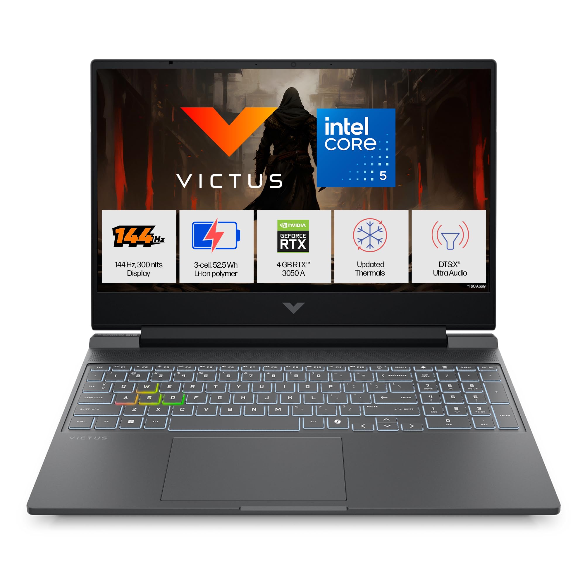 HP Victus 15.6'' Silver Gaming Laptop - Image 1