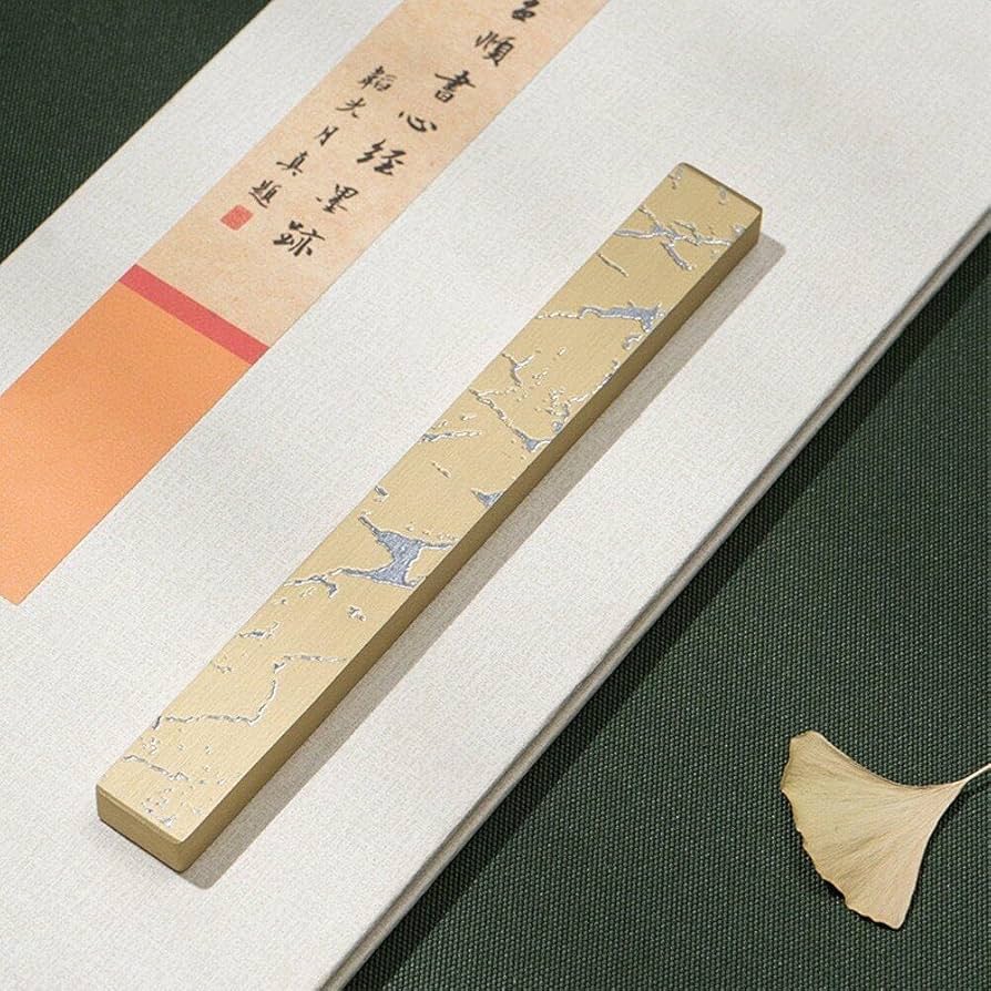 Amazon.co.jp: 書道文鎮 金属製 ペーパーウェイト 絵画 墨 描画