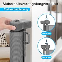 Wodondog Biztonsági Kapu Lépcsőhöz Bővíthető 150cm Széles Baba és Kutya Védelem 3