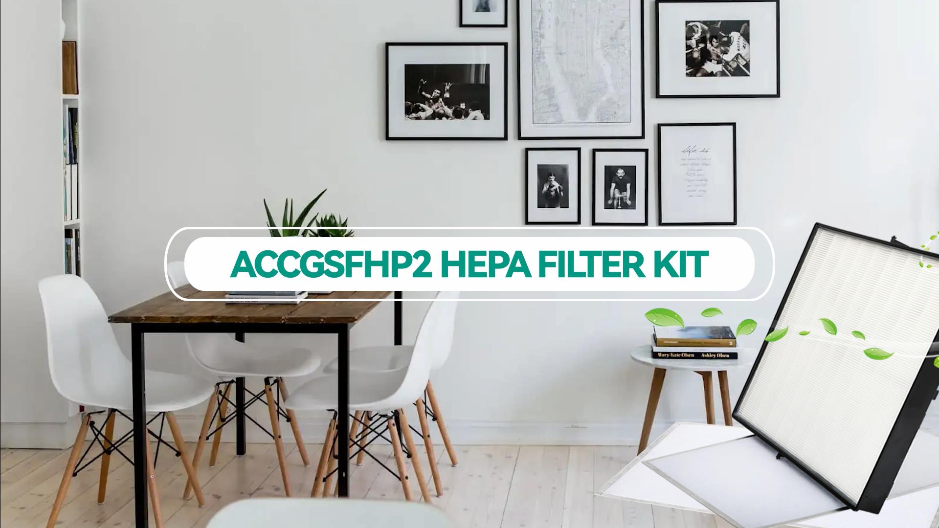 Image of Iridesc HEPA Filter Kit Compatible with Nutone /Broan ACCGSFHP2, Guardian Plus HF 1.0-3.1, Venmar HEPA 1000-3100, HRV 2500-2600 Replacement Filters