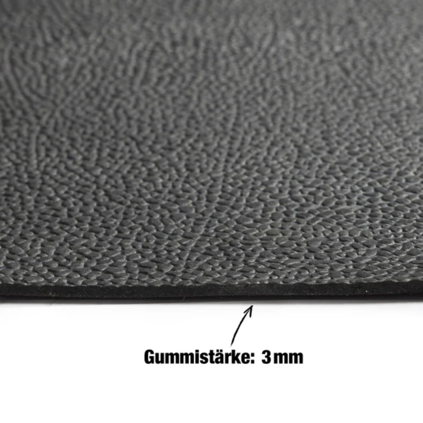 Floordirekt Gummimatte Meterware - Gummiläufer in vielen Strukturen - Antirutschmatte - Bodenbelag (Orange-Peel GW3006, 100x700 cm)