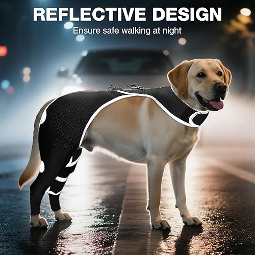 Miniatura 11 de Hombro y codo para perro - Manga antilamer para luxación de hombro, lesiones de codo, recuperación postoperatoria - Soporte reflectante