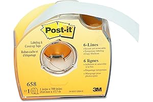 10-Pack Post-it Tape Rolls - 1 Inch Wide, 700 Inch Length