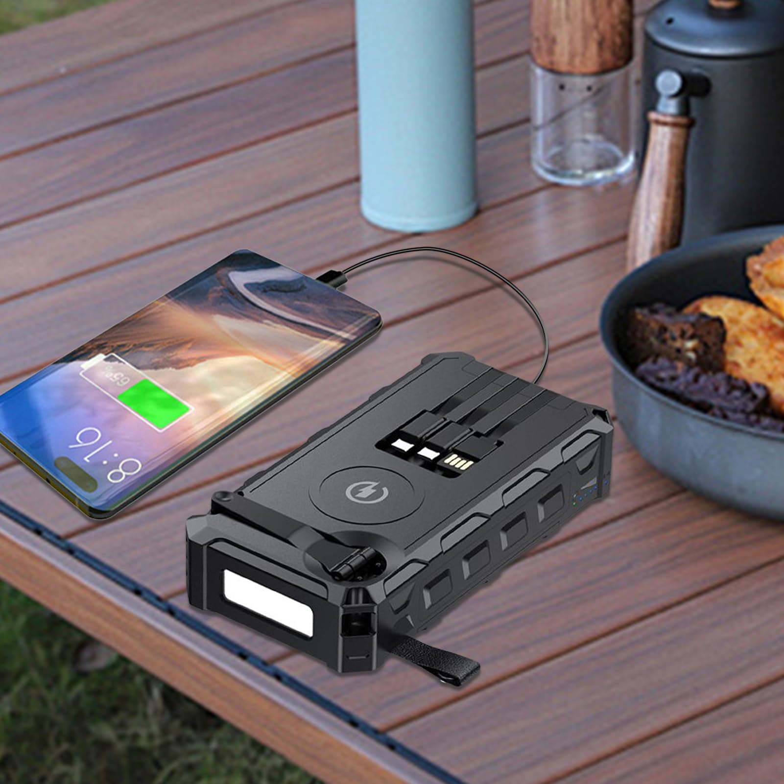 Cargador Solar Power Bank Batería Externa Solar Portátil Impermeable