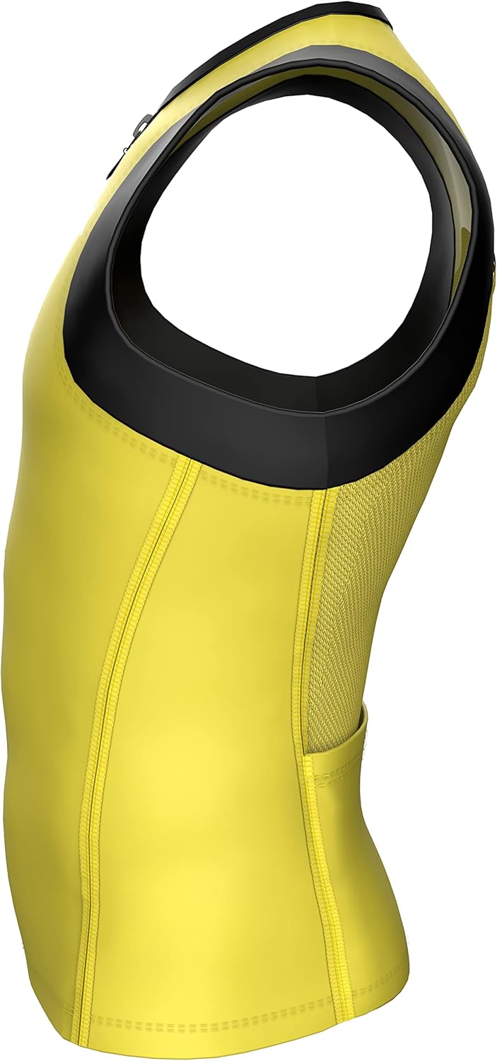 Sparx Mens Tri Tank Performance Triathlon Top Tri Singlet Mesh Panels Swim Bike Run