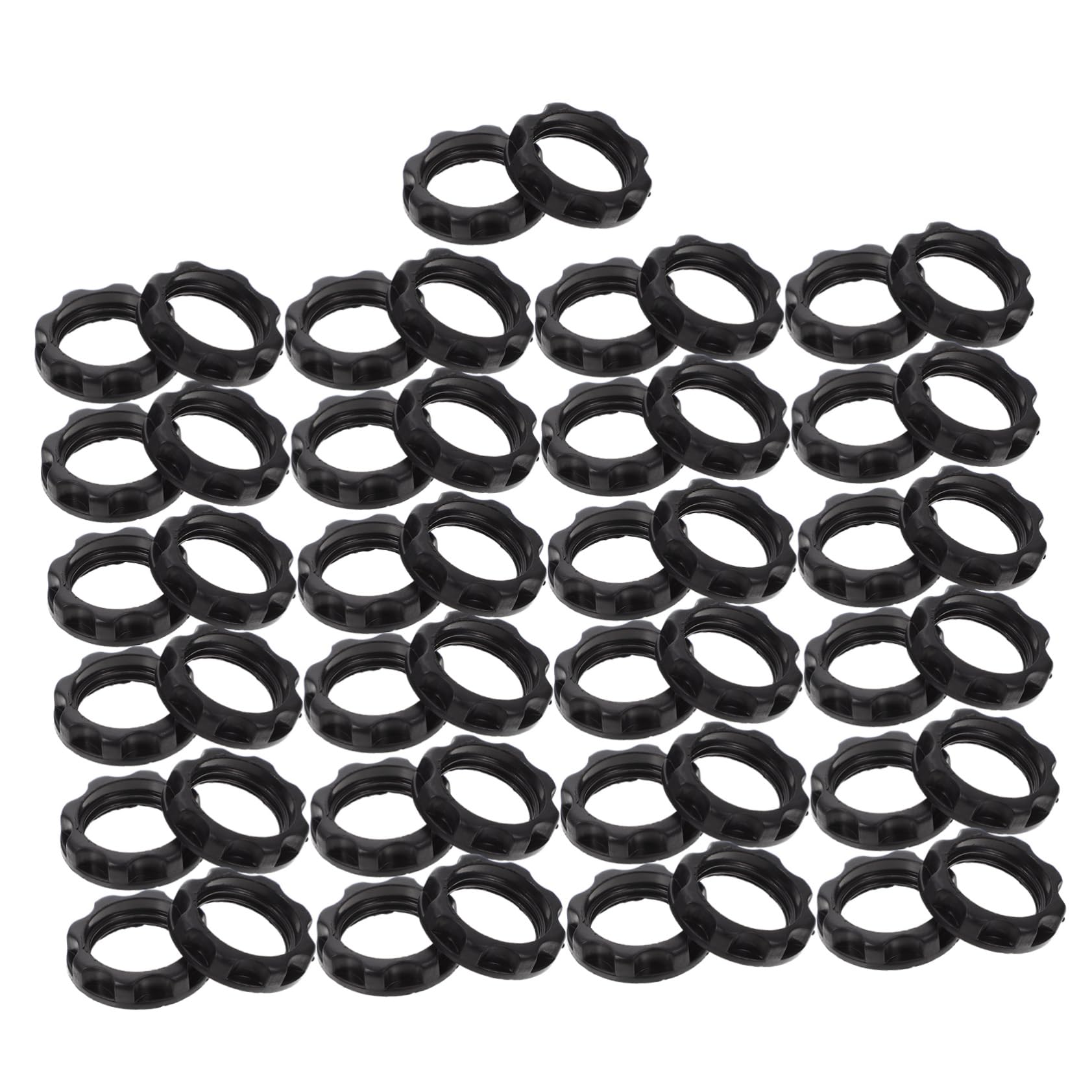 IWOWHERO 50Pcs Light Holder Ring Durable Plastic Lamp Easy Installation for Chandelier and Ceiling Lights Prevents Lamp Holder Falls