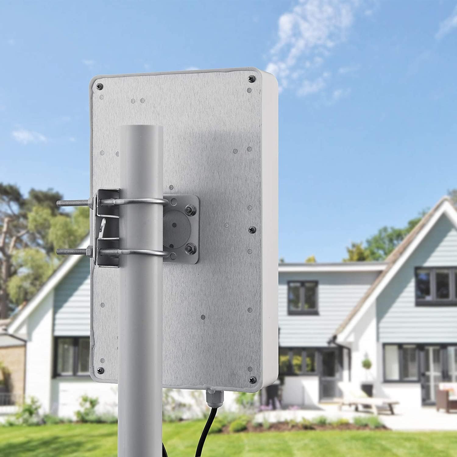 Antenna esterna MIMO ad alto guadagno 11dBi Dual Cross Polarizzata 3G 4G LTE 2x2 MIMO con doppio connettore SMA maschio da 5 metri per hotspot Internet 4G, router e gateway, Supaerial