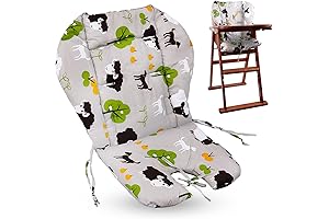 Soft and Comfortable High Chair Seat Cushion with Breathable Cover