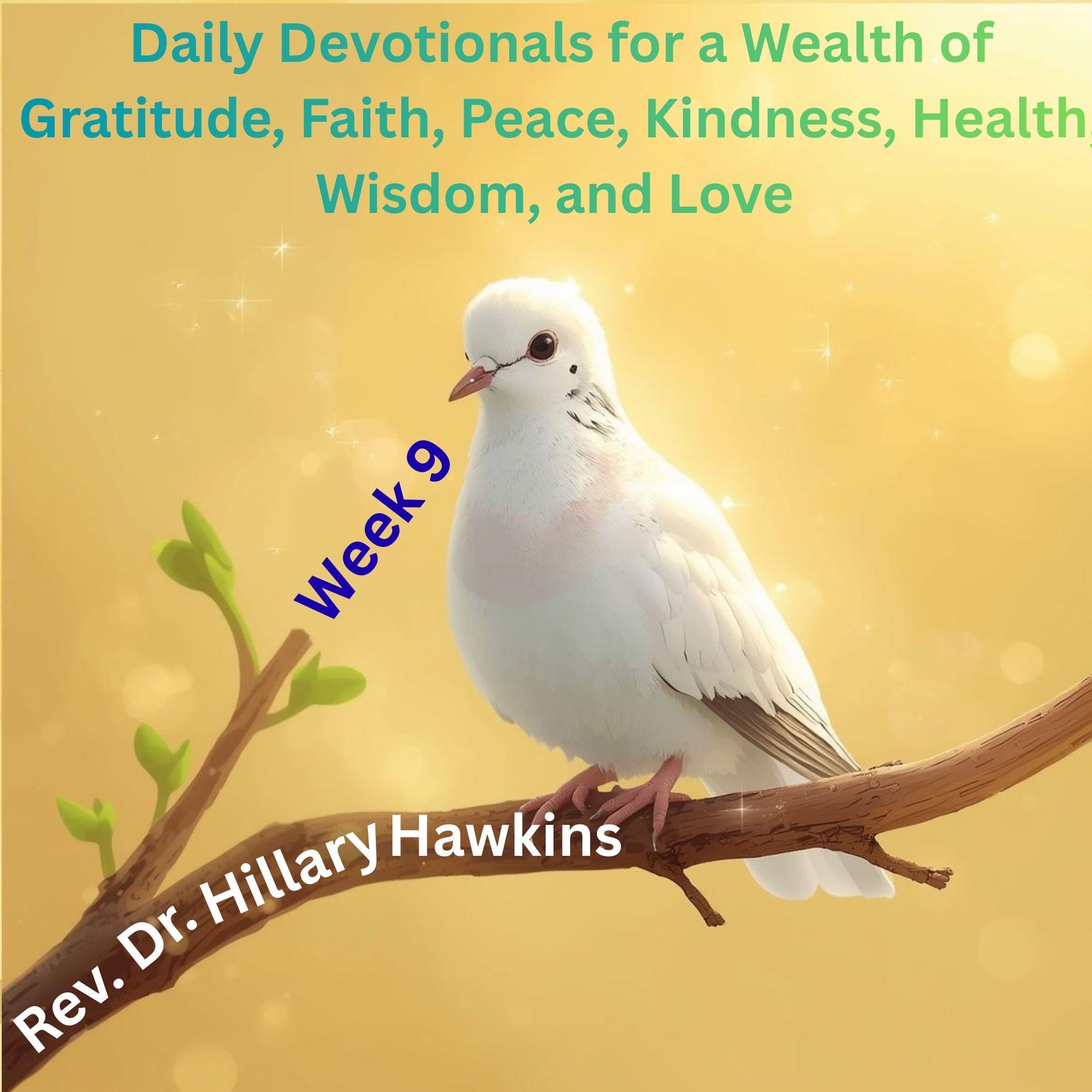 Cover art for Daily Devotionals for a Wealth of Gratitude, Faith, Peace, Kindness, Health, Wisdom, and Love, Week 9