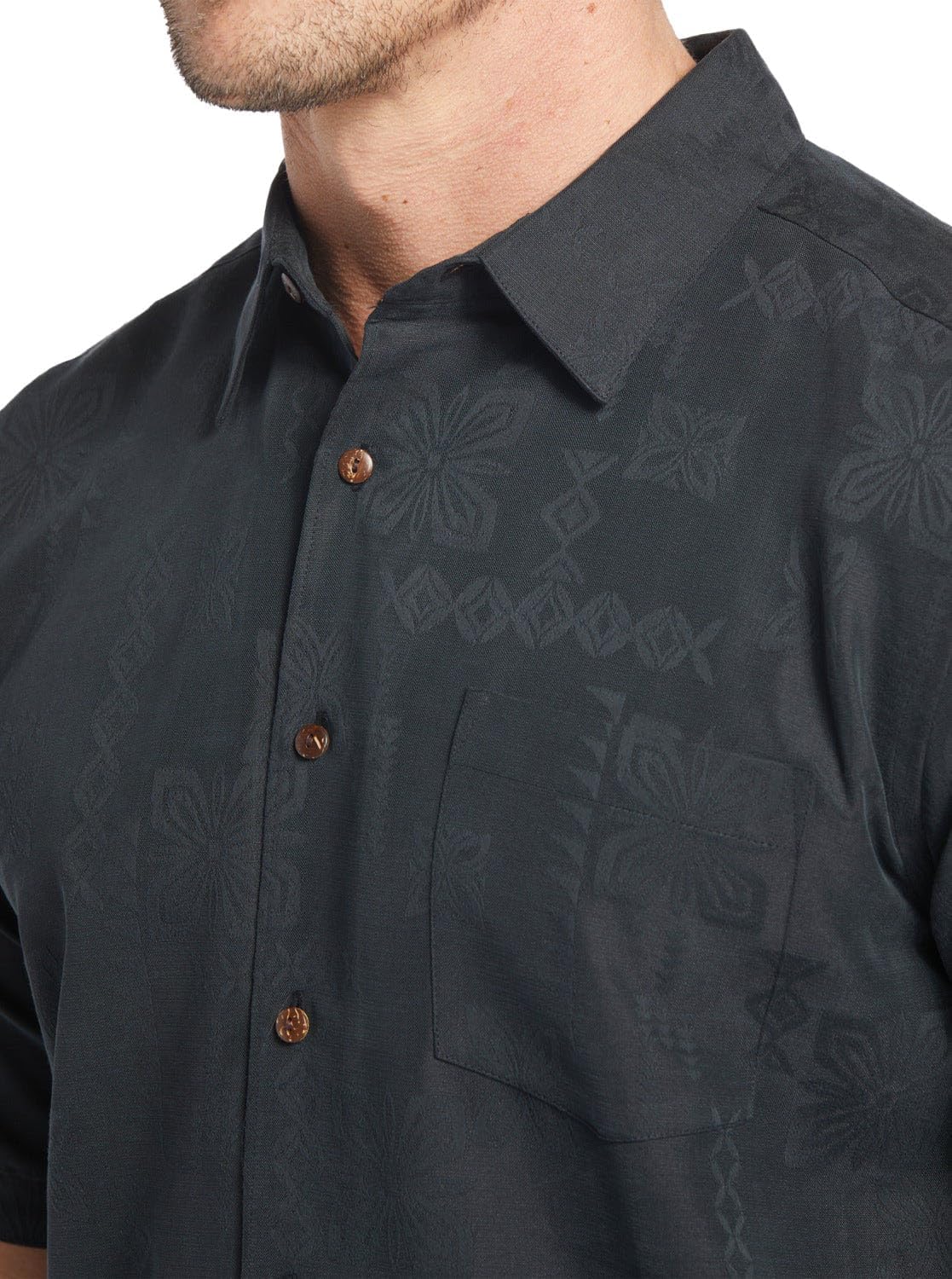 Quiksilver Mens Quiksilver Men's Manele Bay Button Up Floral Collared Shirt - Image 4
