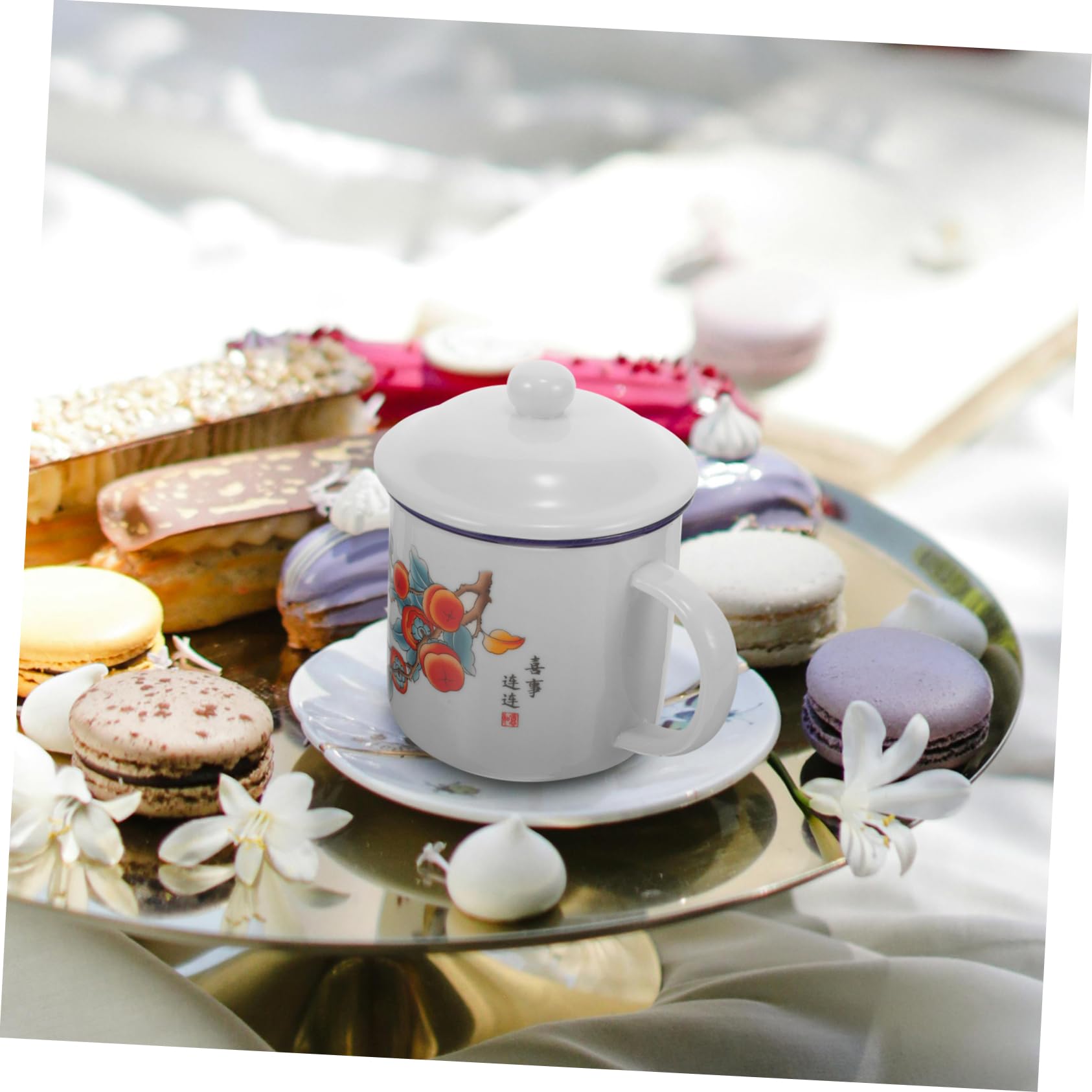 2stücke Vintage Emaille Tasse Multifunktionale Kaffeetasse Für Outdoor-aktivitäten Langlebig Und Für Kaffee Tee Wasser Und