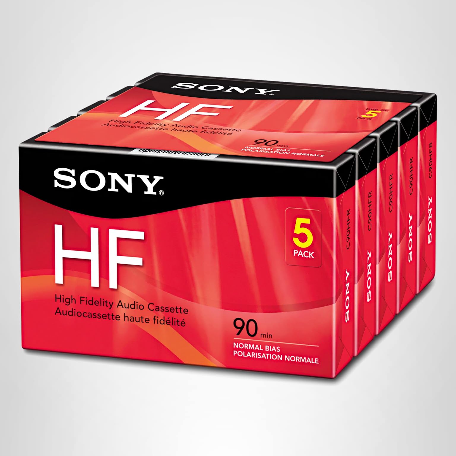 Amazon.com: Sony 5C90HFR 90-Minute HF Cassette Recorders 5-Brick