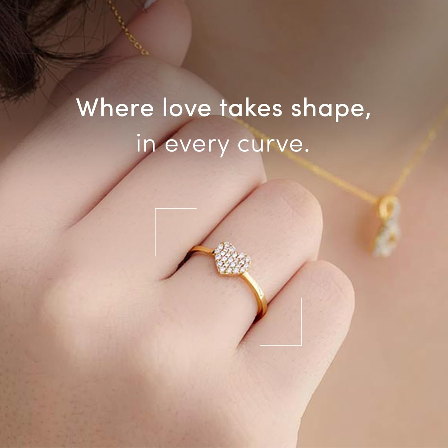 Diamond Rings for Women, Dainty Lab Grown Diamond Ring, Hypoallergenic 925 Sterling Silver Rings with 14K Gold Vermeil (25x Thicker Than Plated Gold Jewelry), Jewelry Gift Box, 5 Years of Warranty