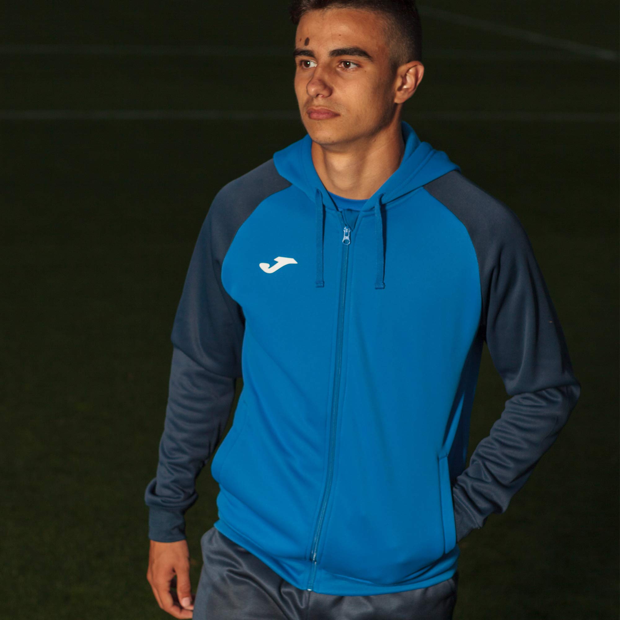 Joma - Sudadera de Hombre con Capucha y Cremallera , 8XS - 3XL - Suave y Cálido con Rib en Puños y Bajo - Academy IV — view 5