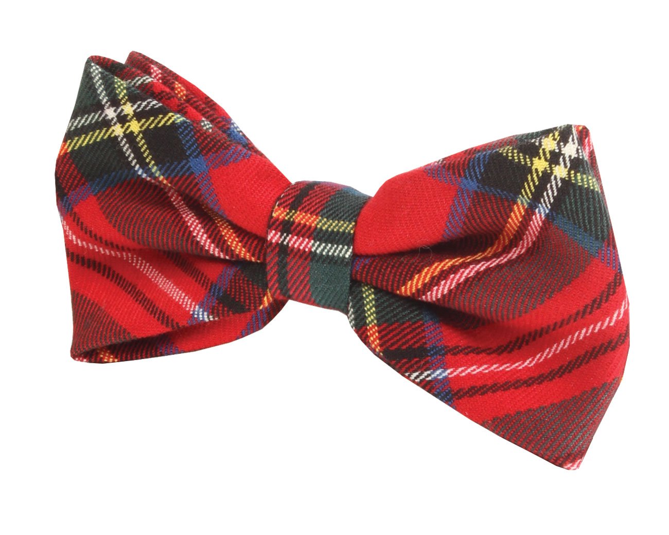 Dobell Mens Red Tartan Bow Tie Pre-Tied