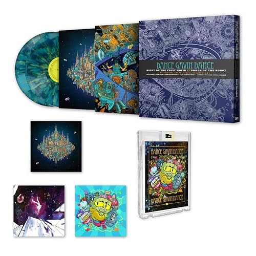 Album Art for Night of the Fruit Mafia/ Dance of the Robot Graphic Novel / Vinyl Box (Signed Platinum Edition) by Dance Gavin Dance