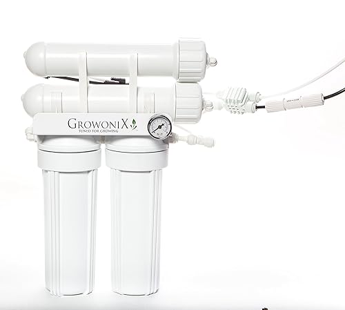 Miniatura 6 de GROWONIX EX400-KDF Sistema de ósmosis inversa de 400 galones por día, filtro de purificación de agua de flujo ultra alto para jardinería hidropónica