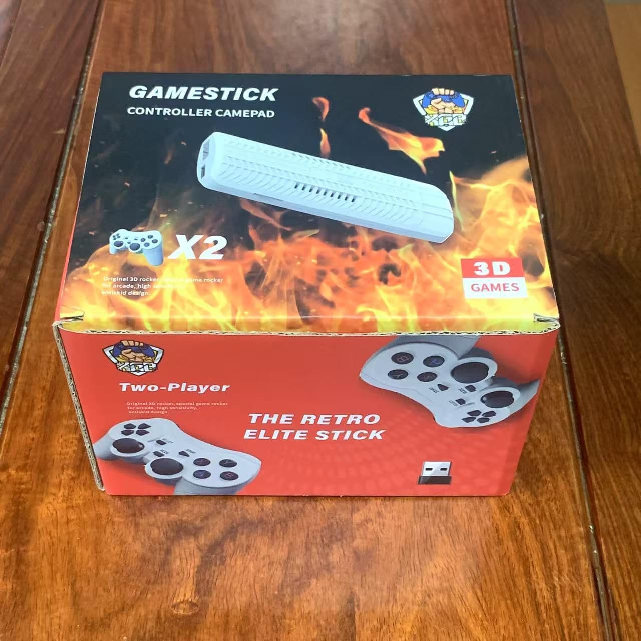 4K Retro GameStick | 30,000+ Classic & Modern Games | 45 Emulators | Plug & Play TV Console with Dual Wireless Controllers | 4K HD & 3D Output for Big Screen Gaming