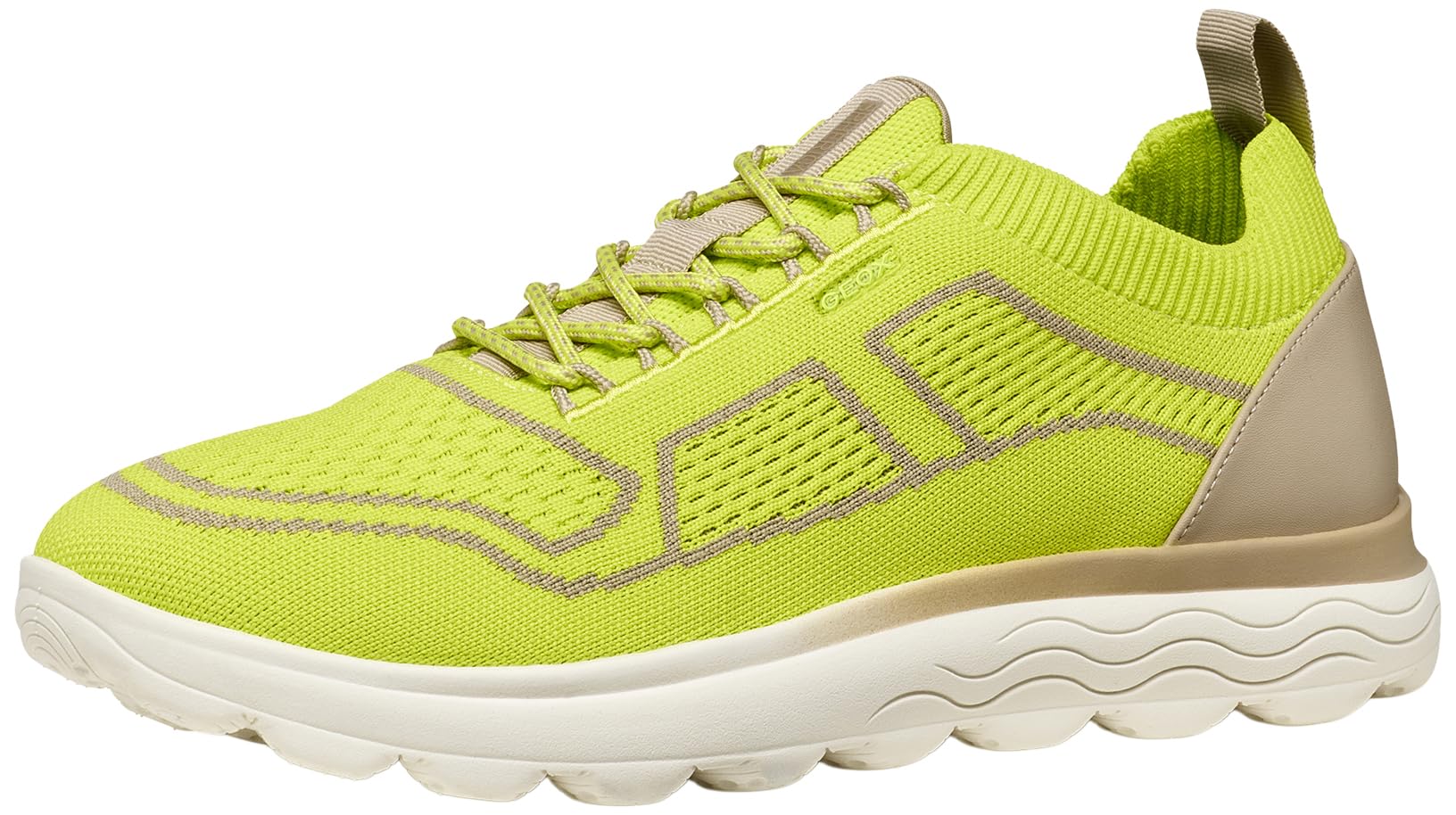 Geox Men's U Spherica A Trainers, Lime Green/Sand, 43 EU