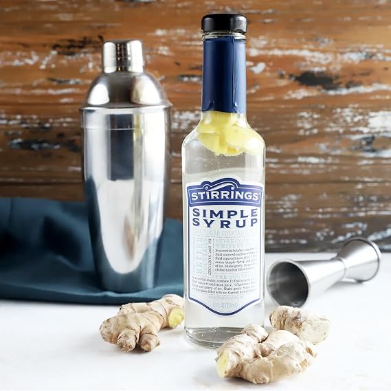 Stirrings Simple Syrup Bitter 355ml Bottle - Real Ingredients No Preservatives Low Calories - Drink Mixer