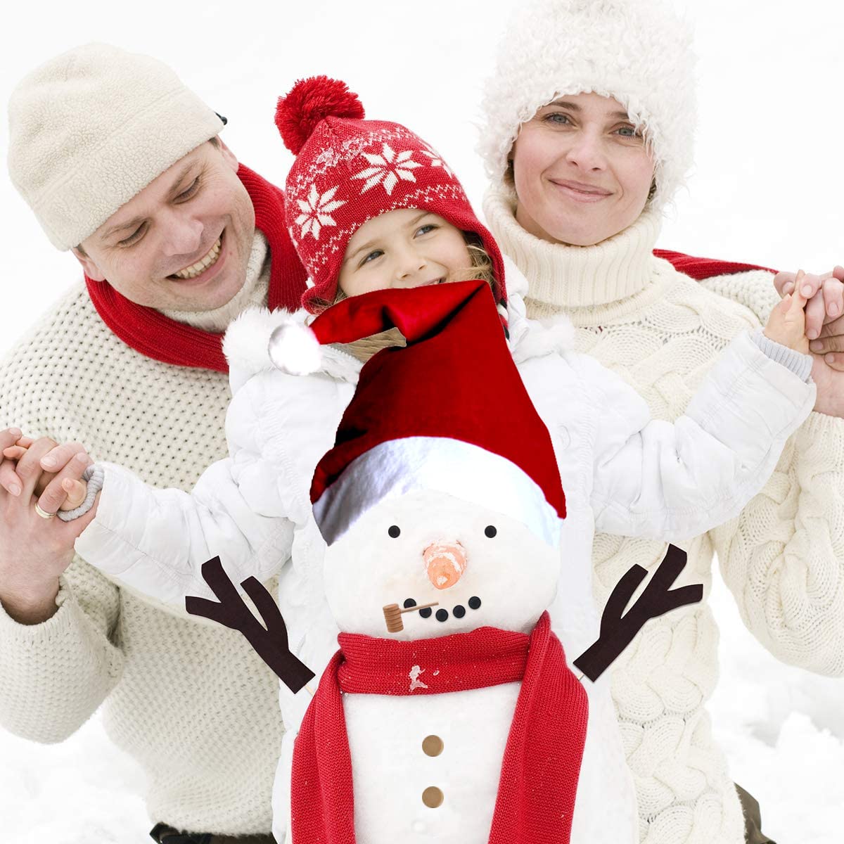 200 Stück Schneemann-Aufkleber Mit Perforation – Zum Bekleben, Basteln & Als Belohnung Für Kinder (5,1 X 5,1 Cm)