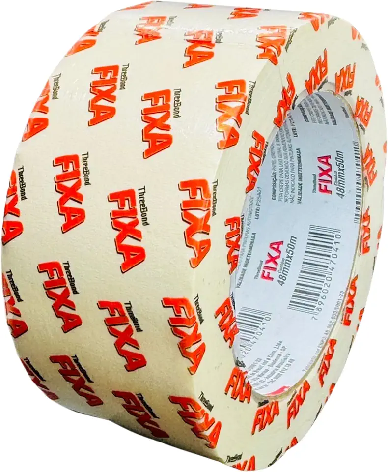 Fita Crepe ThreeBond 48mm x 50m | Fita para Pintura, Mascaramento Automotivo, Funilaria e Acabamento Profissional