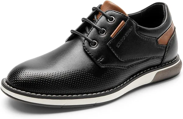 Bruno Marc Boy's Casual Dress Oxford Comfort Uniform Formal Fashion Sneaker Shoes,Size 10 Toddler,Black,SBOX2404K