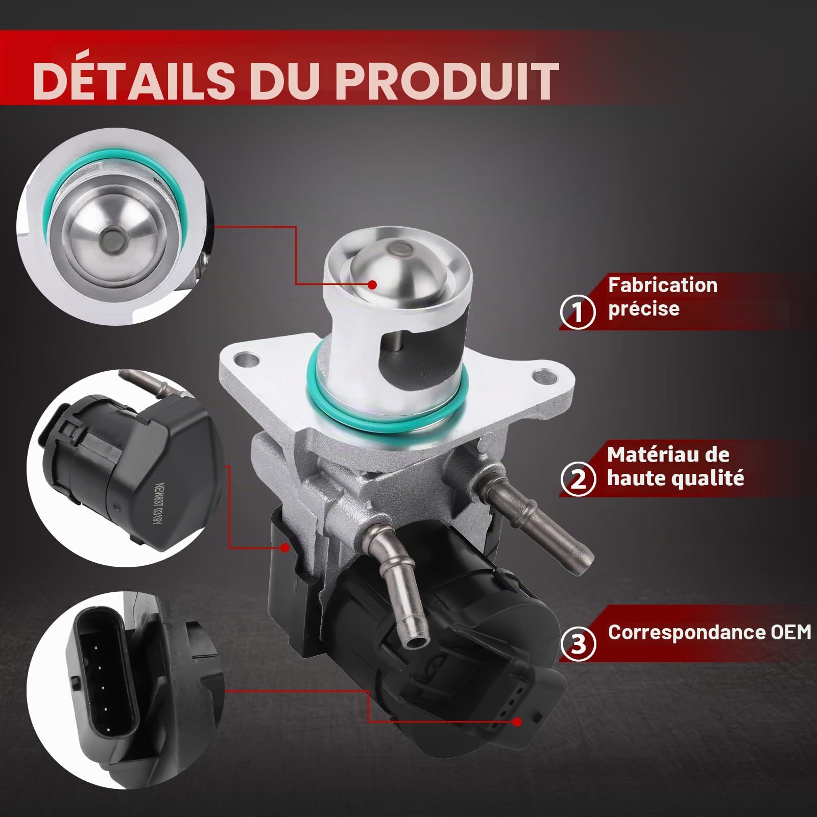 Vanne EGR 11717805447 compatible avec Série 7 F01, Série 5 E60 E61 F07, Série 6 F12 F06, Série 2 F22, Série 3 E90 E92 F31, Série 1 E81 E87 F20, Série 4 F32 X1 X3 X5 X6. Numéro de pièce : 11717810871