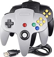 Vista 19 de controlador clásico N64, controlador N64 USB con cable para PC Game pad Joystick, controlador N64 Bit USB con cable Game Stick Joy pad para Windows