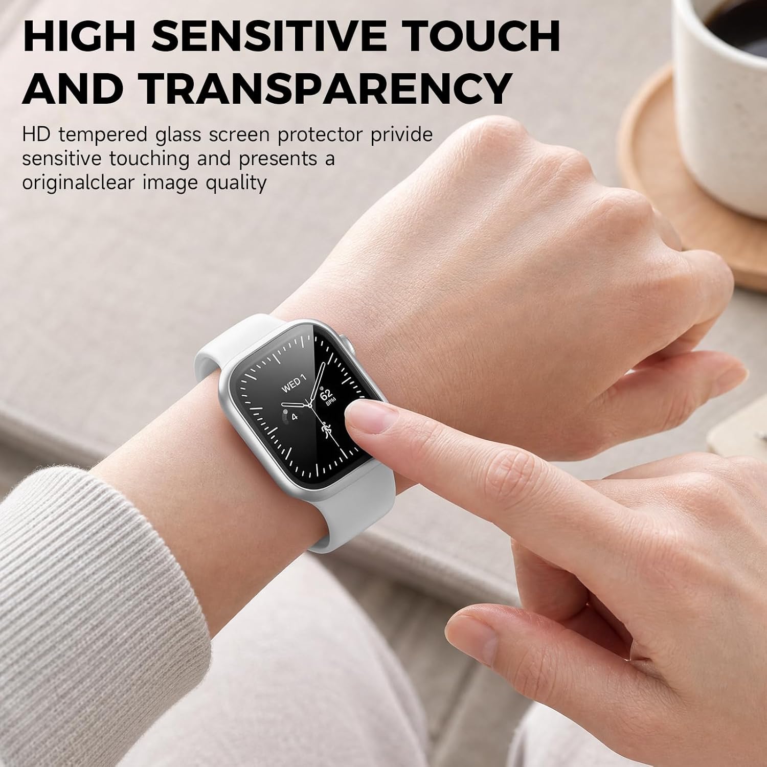 5 Pack Case for Apple Watch Series 12 46mm with Screen Protector thumbnail