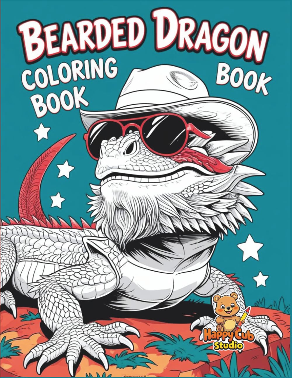 Bearded Dragon Coloring Book: A Fun and Relaxing Coloring Adventure for Kids Ages 4–8 | Cute & Cool Reptile Designs to Color and Enjoy
